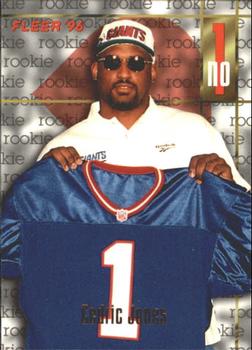Cedric Jones New York Giants 1996 Fleer NFL Rookie Card #162